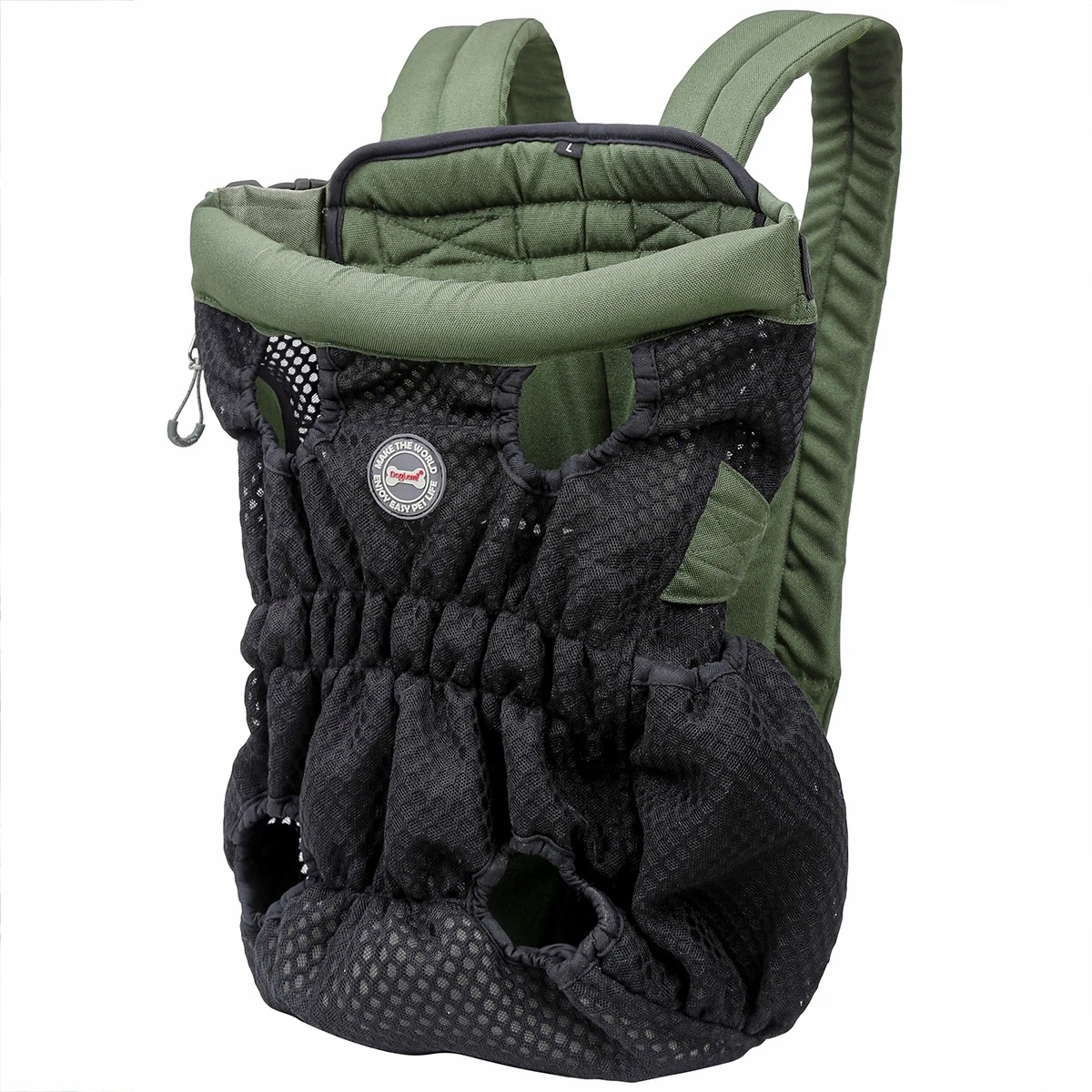 Levně Batoh pro psy koček Doglemi Přepravka Nosítko Zelená M (PD30010-M)