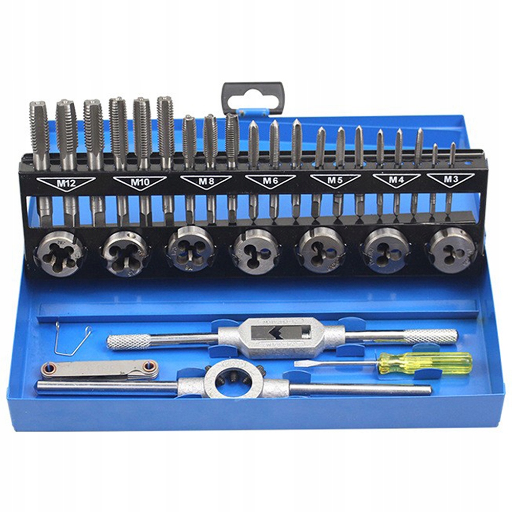 Zestaw Narzynek I Gwintowników 32 El Kalibrowniki Skrzynka Black