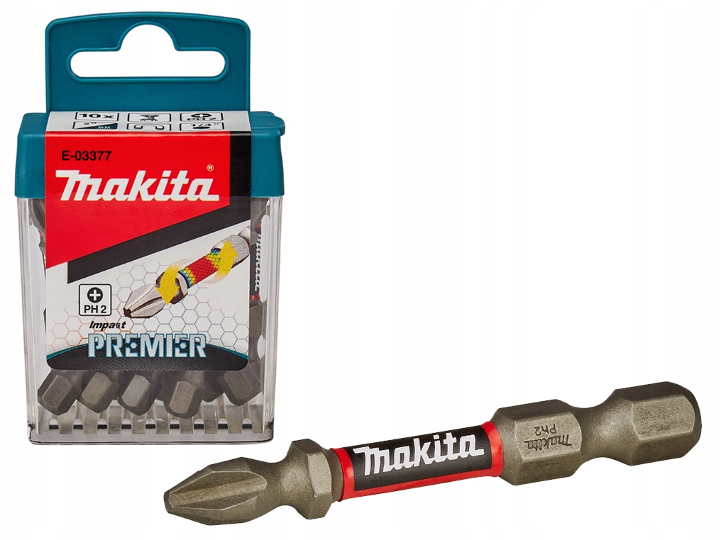 Makita Šroubováková Koncovka PH2-50mm 10 Ks. Impact Premier