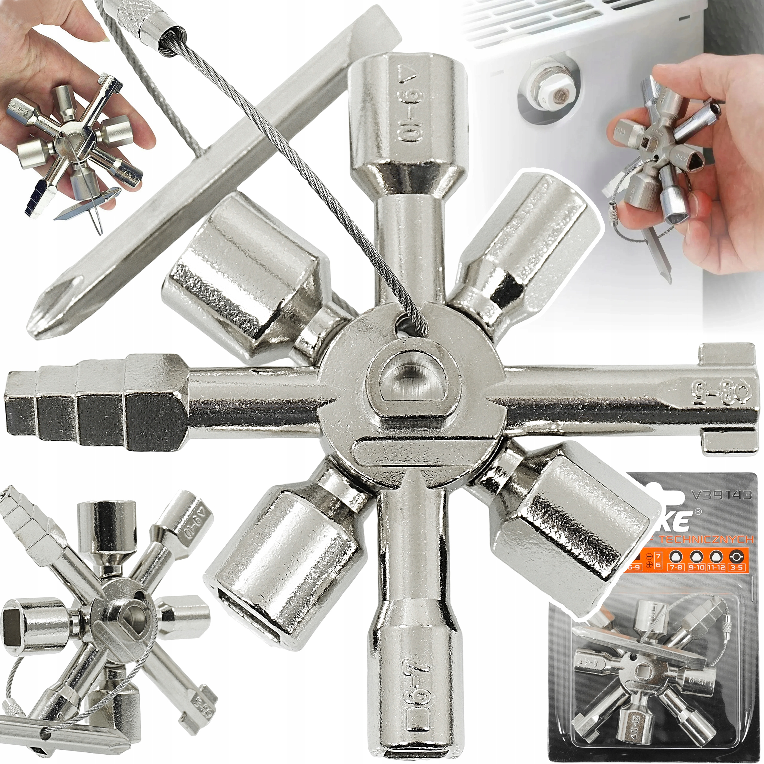 Klucz Do Szaf Szafek Technicznych Sterowniczych Grzewczych Elektrycznych