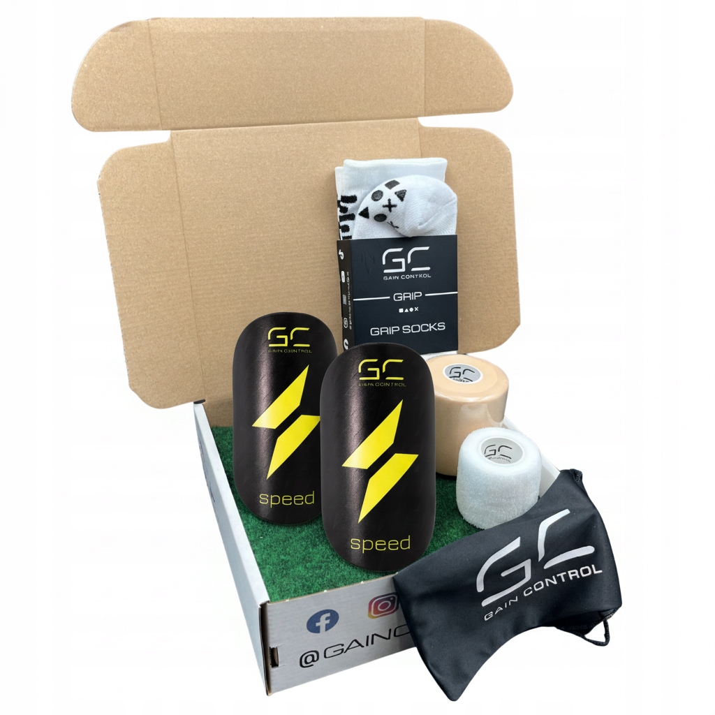 Box Fotbalové Chrániče Gc Speed Black L
