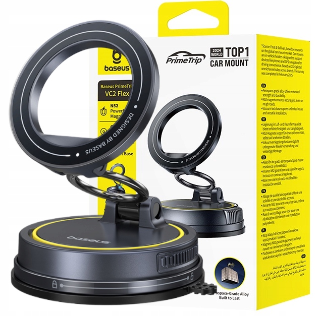 Uchwyt Samochodowy Baseus PrimeTrip VC2 Flex Magnetyczny Regulacja 720°