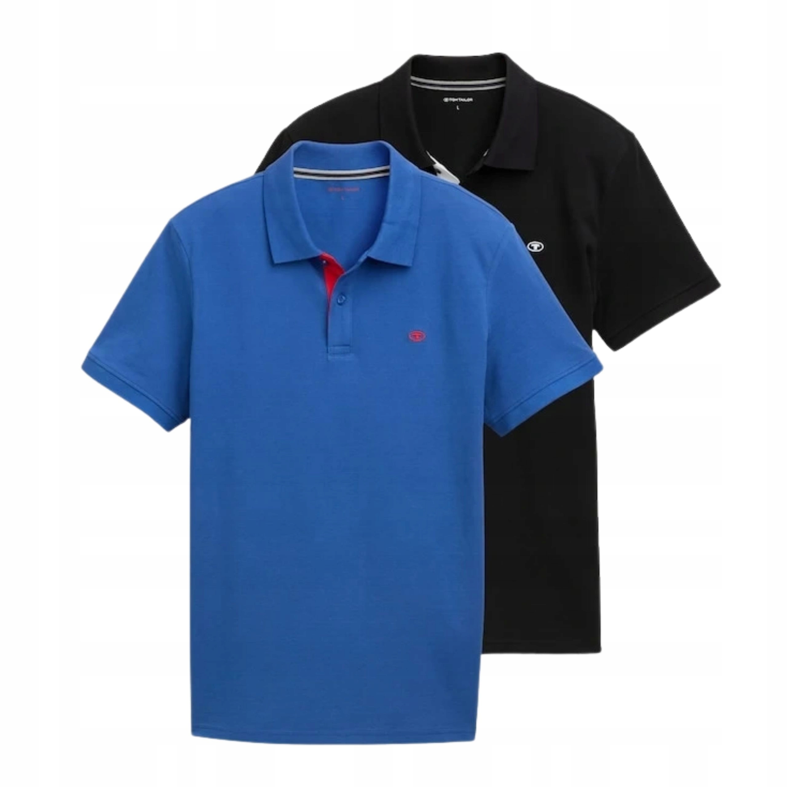 2 Pak Pánské Polokošile Tom Tailor Modrá/Černá Bavlněná 3XL