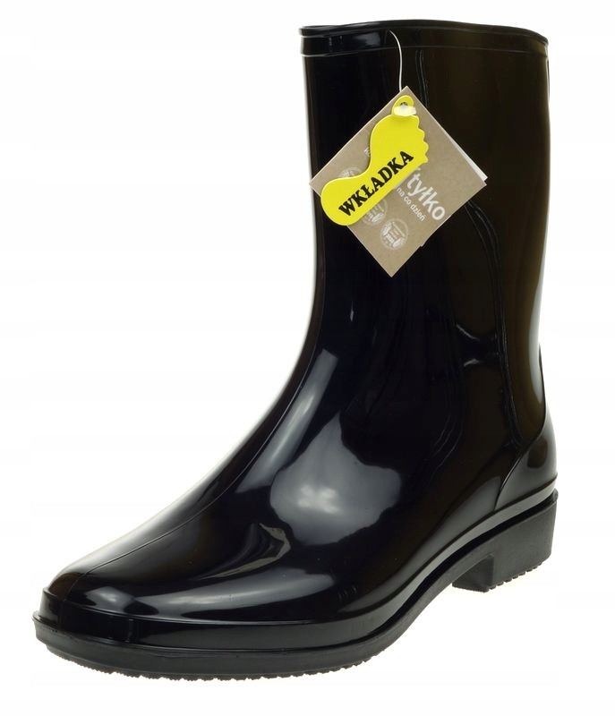 Holínky holínky Wojtyłko Černé Gumáky Vložka 37