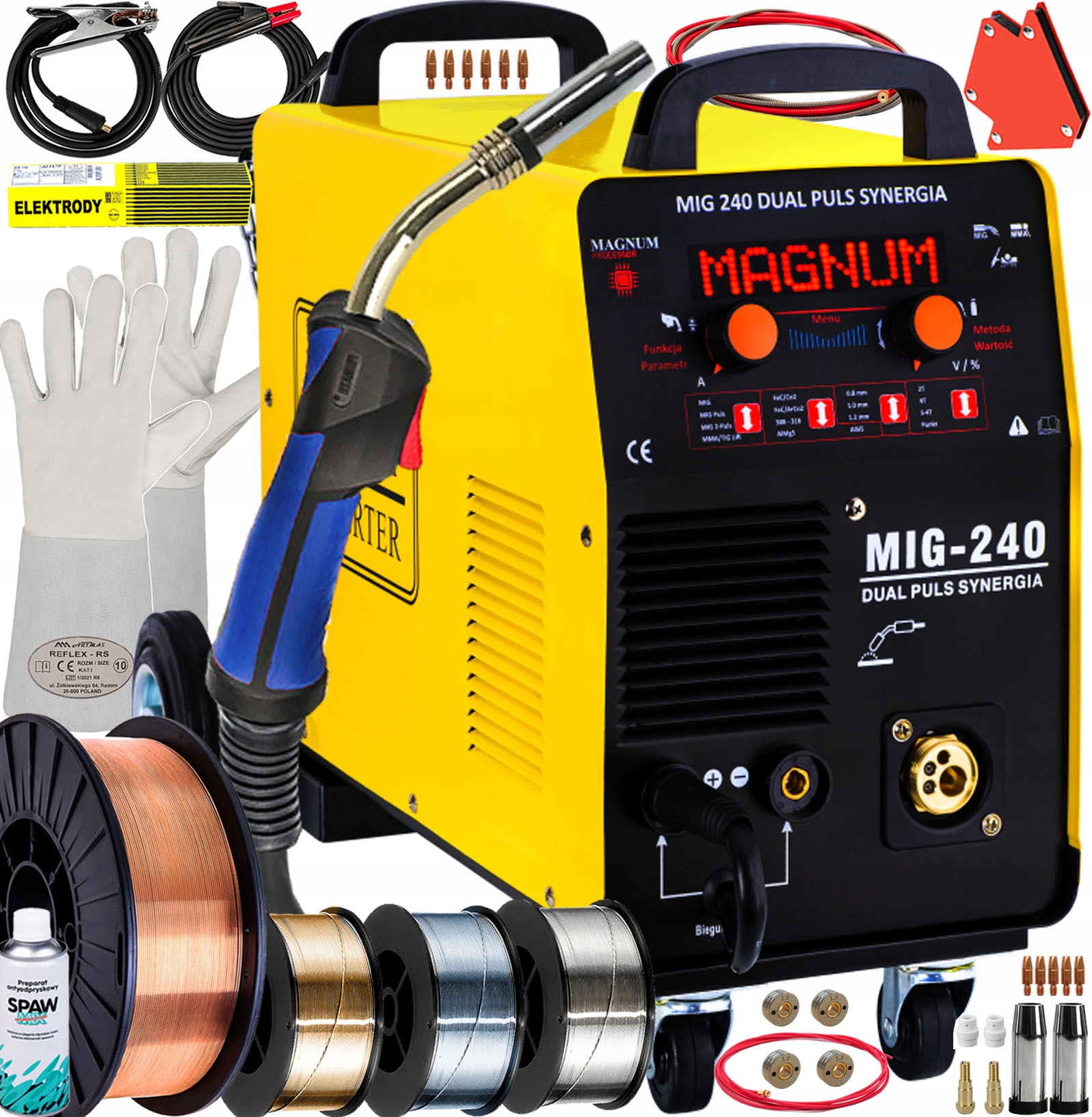 SPAWARKA MIGOMAT MAGNUM 240 DUAL PULS SYNERGIA TIG