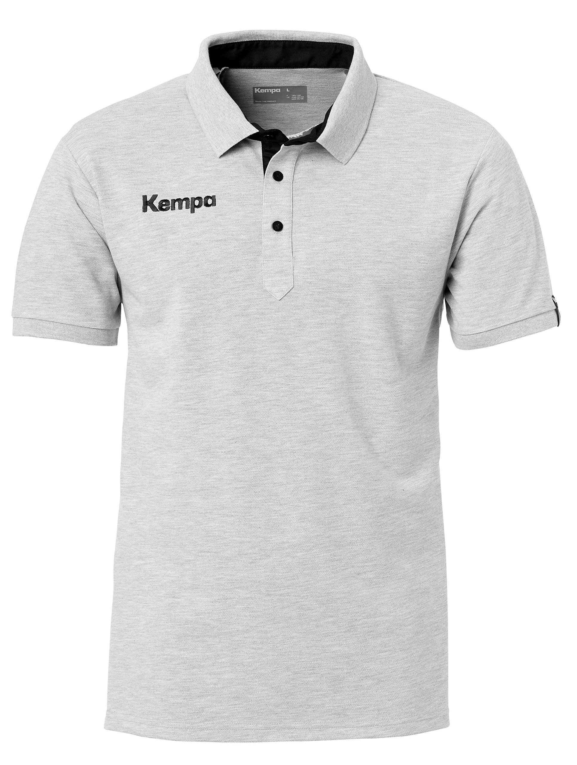 Koszulka polo Kempa Prime Męska Szary Melanż 4XL