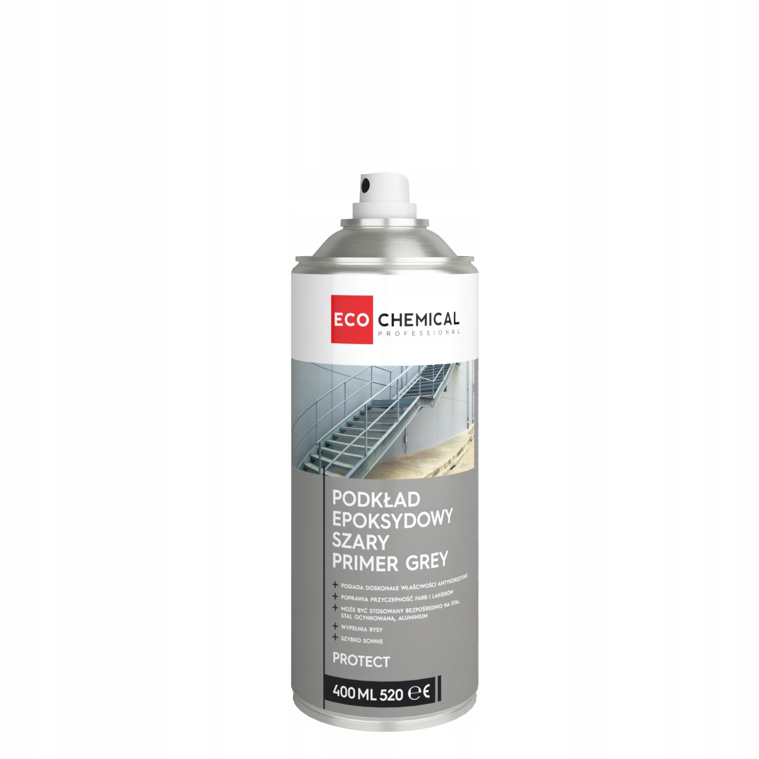 Ecochemical Podkład Epoksydowy Primer Szary Spray 400 ML