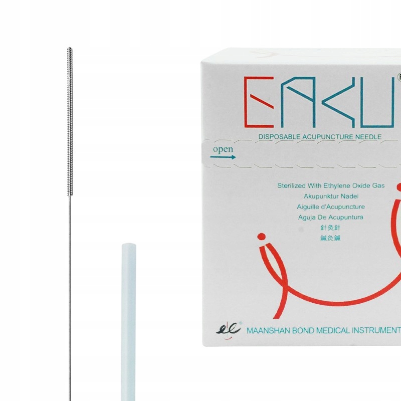 Eaku Igły Stalowe Do Akupunktury Pak. Po 10 szt. z prow. 0,25 x 40 mm
