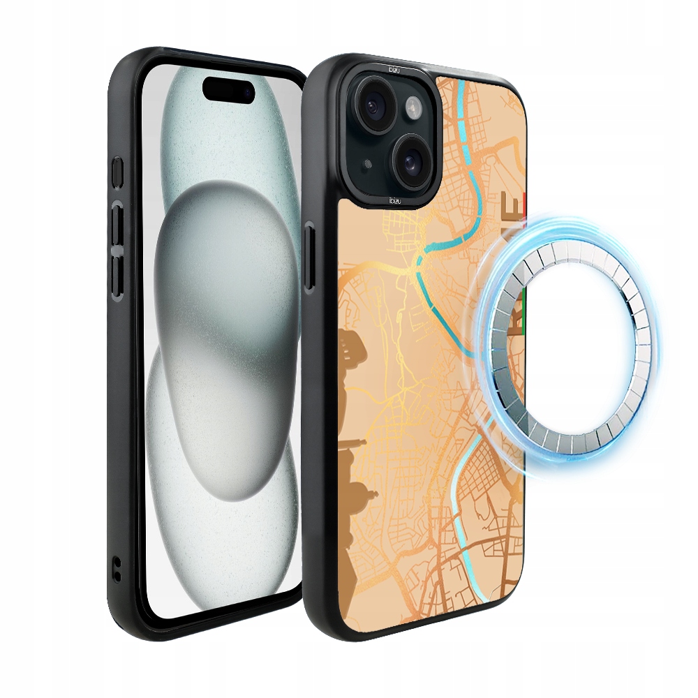 Pouzdro pro iPhone 15 Plus Ibizu DropGuard Matt s MagSafe, Rome