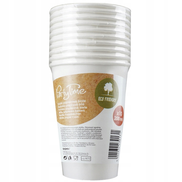 

Kubki jednorazowe 200ML Grill impreza 10szt Papier