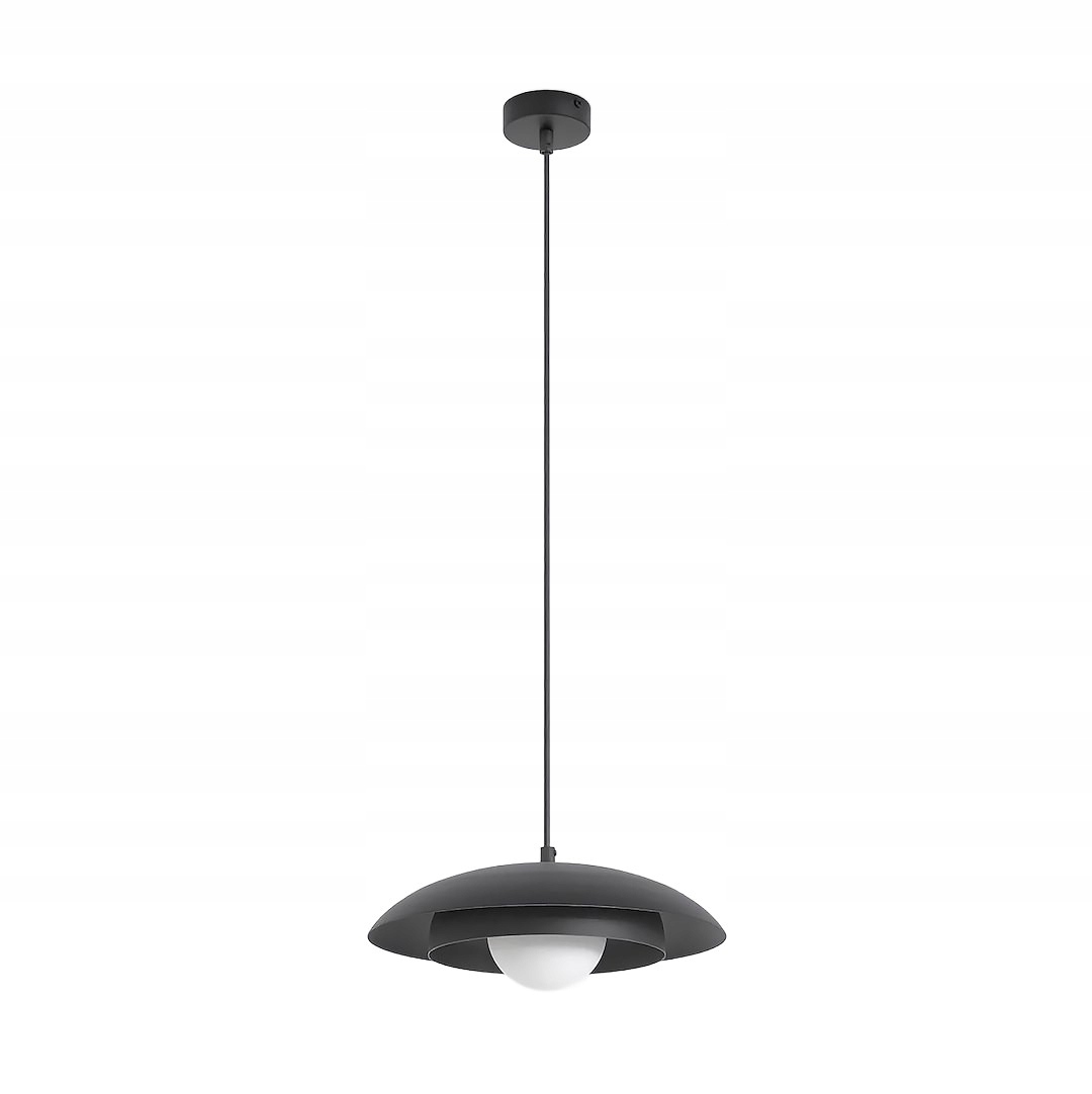Závesná lampa Skin 1 v čiernej farbe – minimalistické industriálne osvetlenie