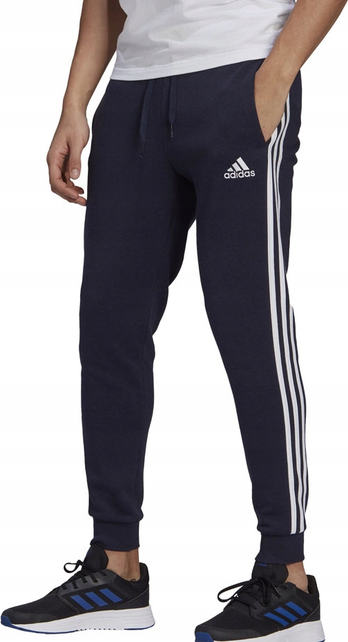 Pánské Kalhoty Adidas Essentials Slim 3 Stripes Pants Tmavě Modré vel. S