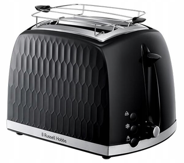 Toster Russell Hobbs Honeycomb Black 26061-56 2 Tosty Grzanki Czarny