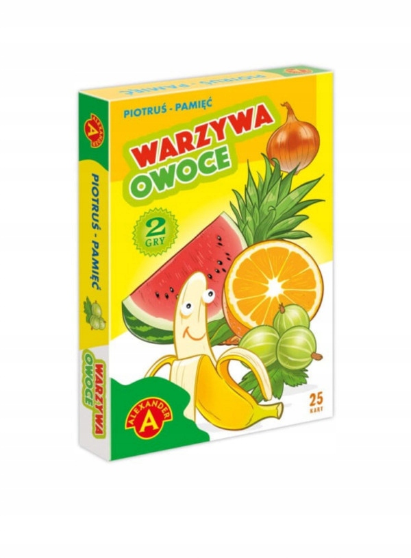 

Gra Karty Piotruś Pamięć: Warzywa i owoce