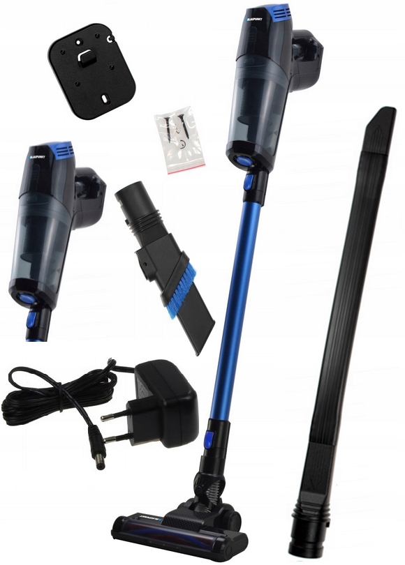 Odkurzacz pionowy bezprzewodowy Blaupunkt VCH602BL 2w1 Akumulator+Ładowarka