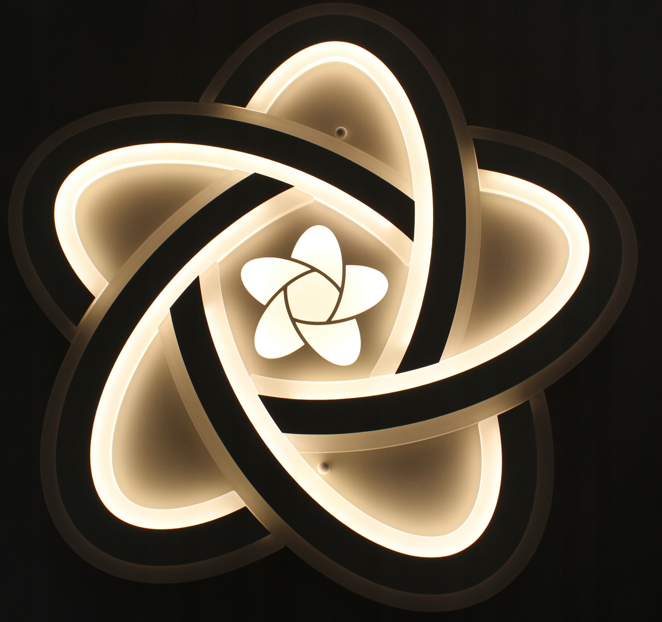 LAMPA LED SUFITOWA PLAFON RING ŻYRANDOL OPRAWA RGB + PILOT Zasilanie sieciowe