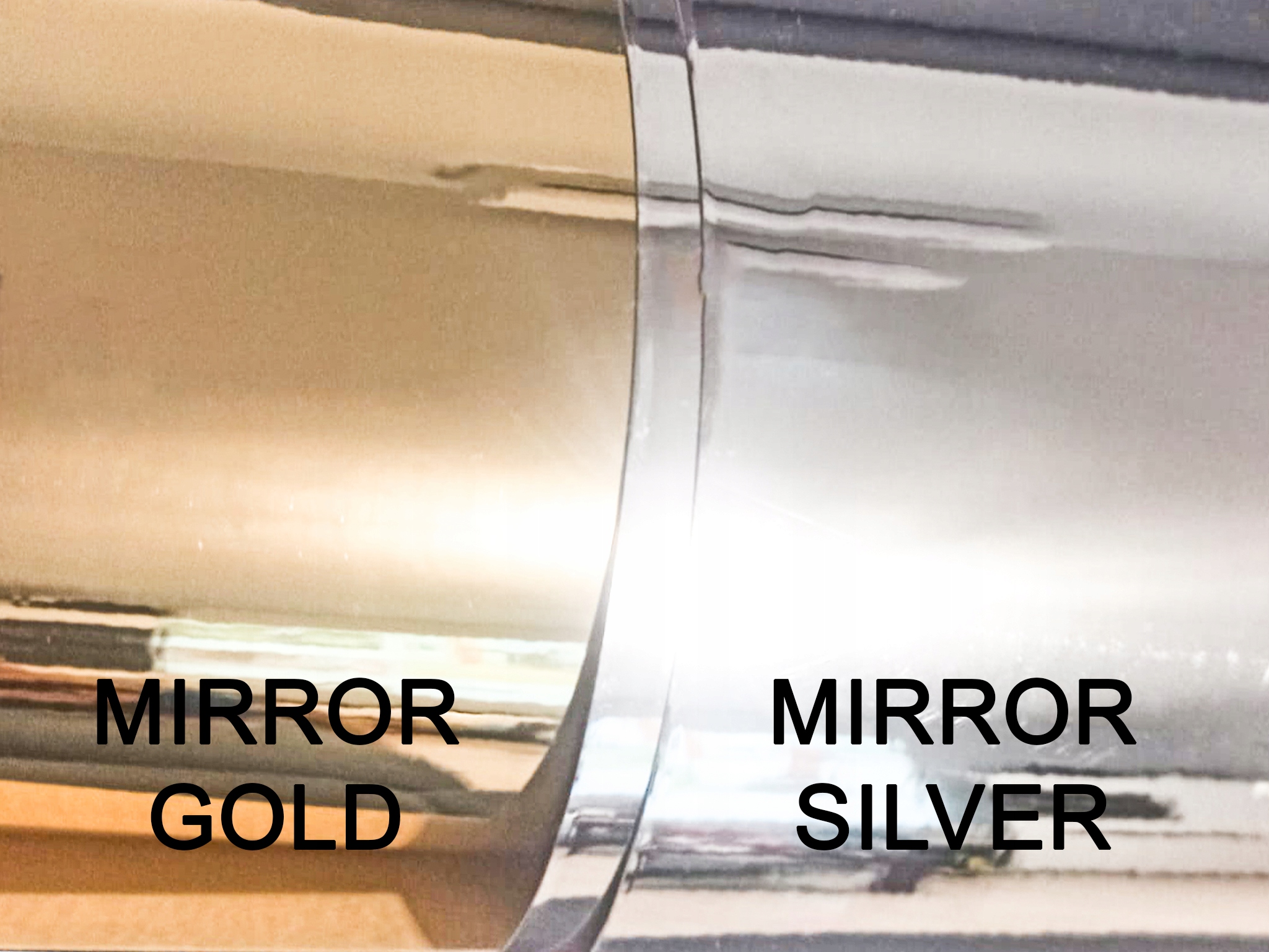 Naklejka Twój tekst napis CHROM ZŁOTA SREBRNA Producent Oracal