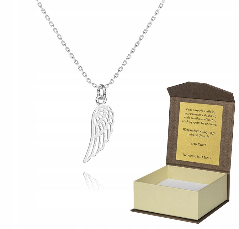 925 Stříbrný Řetízek 45 Křídlo Věnování A5Z90