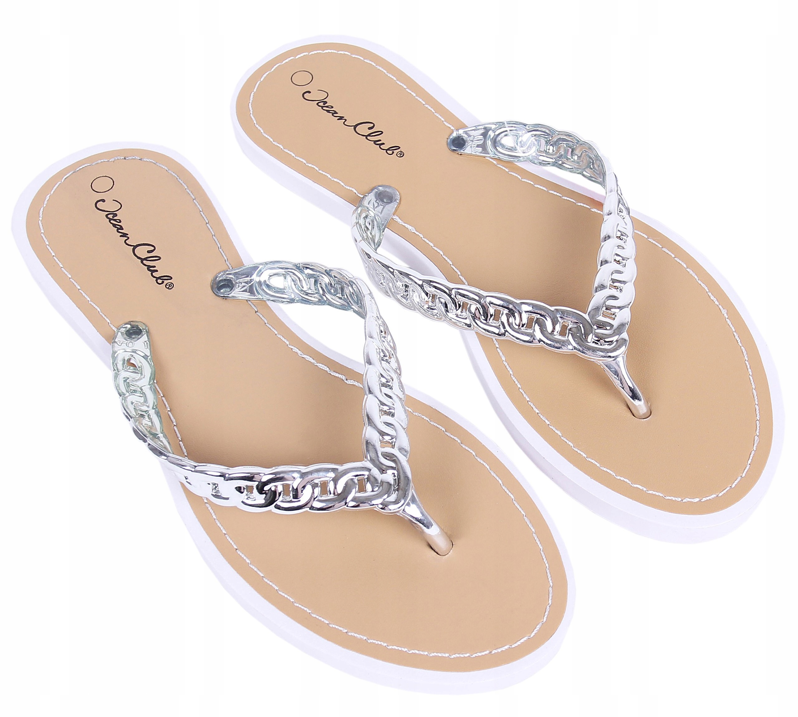 

Japonki, srebrne paski Primark Atmosphere 38-39