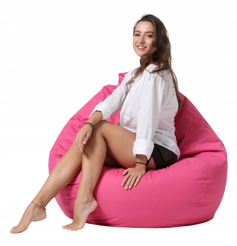 Worek sako pufa OGRODOWA XXL RÓŻOWA Głębokość mebla 39 cm