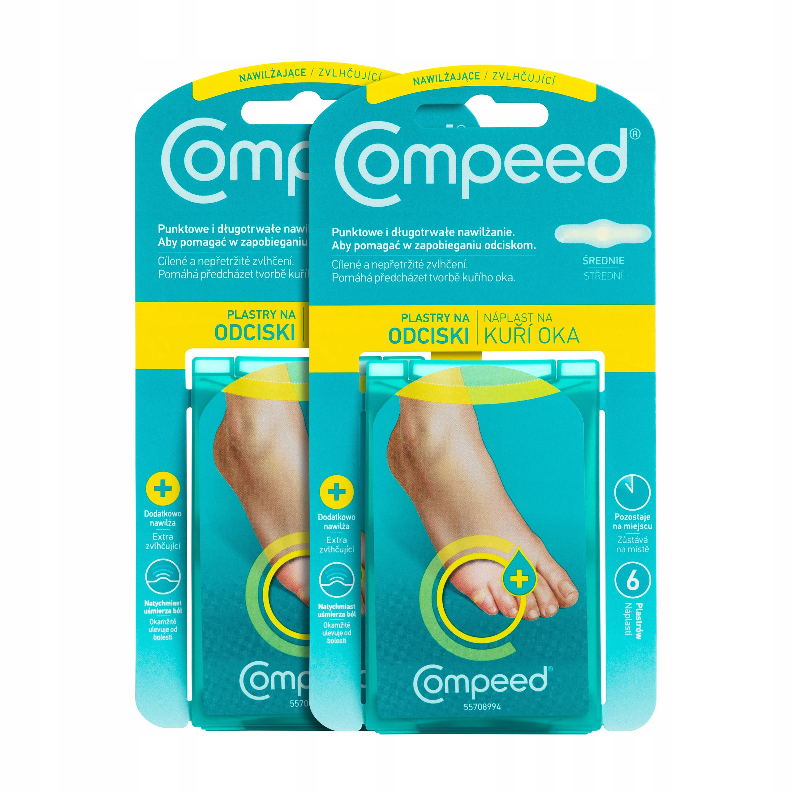 

Compeed plastry pęcherze odciski Nawilża 6 szt x2
