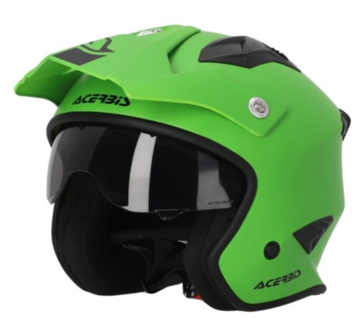 Motocyklová prilba Jet Acerbis Jet Aria 22-06 Fluo Zelená Mat R. Xs (53-54)