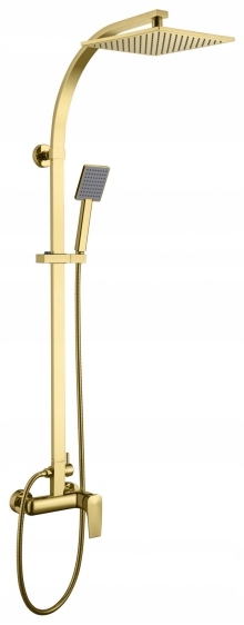 

Kolumna Prysznicowa Z Baterią Deszczownica Złota