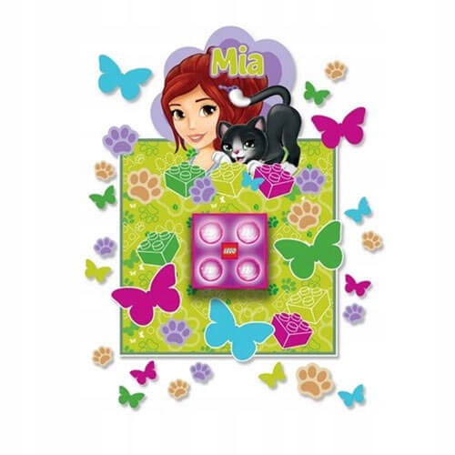 Lampka NI3M Lego Friends Klocek z naklejkami Mia