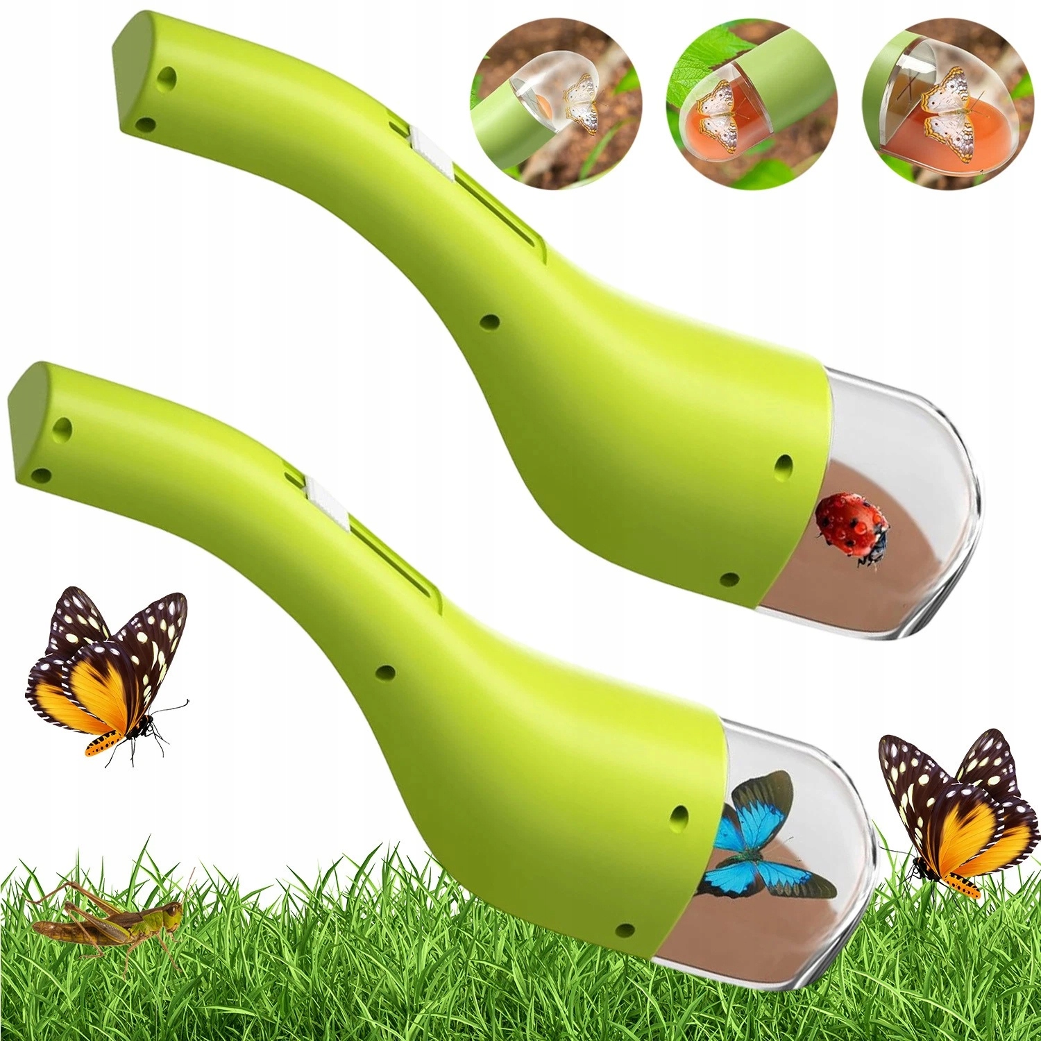 Lapač Hmyzu Pro Děti S Pozorovatelem 2 Kusy K Chytání Bez Poškození