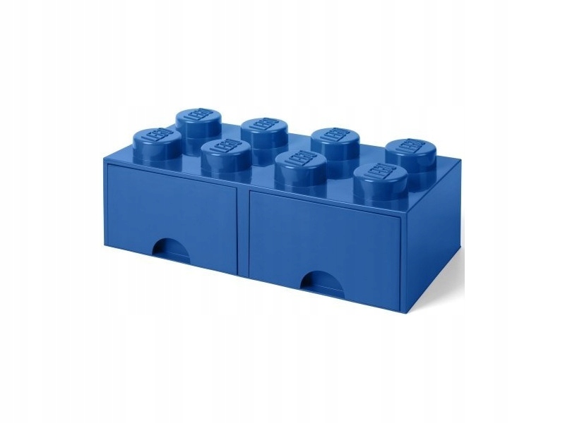 

Pojemnik na Lego z szufladkami Brick 8 Niebieski