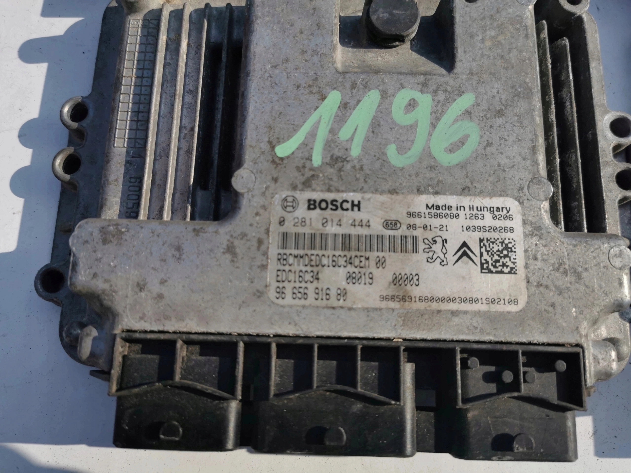 CITROEN NEMO 1.4D 0281014444 9661586080 Computer E