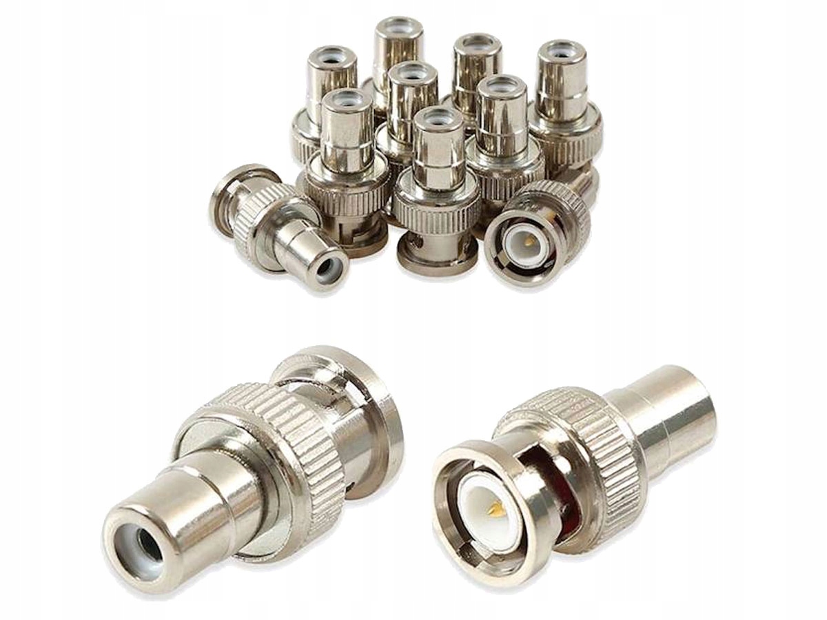 

Adapter gniazdo Rca wtyk Bnc niklowany 1 sztuka