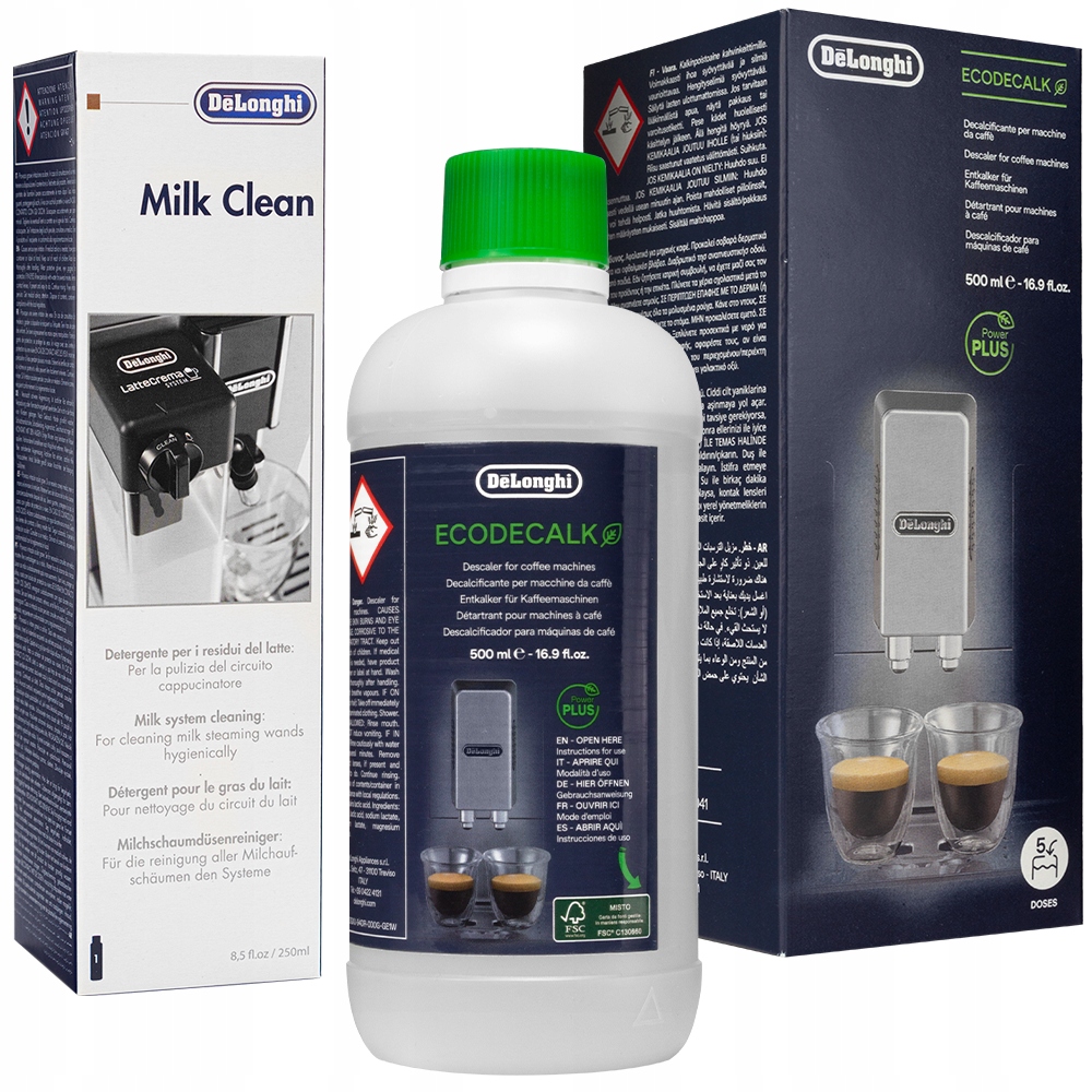 DELONGHI ODKAMIENIACZ EKSPRESU ECODECALK 500 ML PŁYN DO SYSTEMU MLEKA