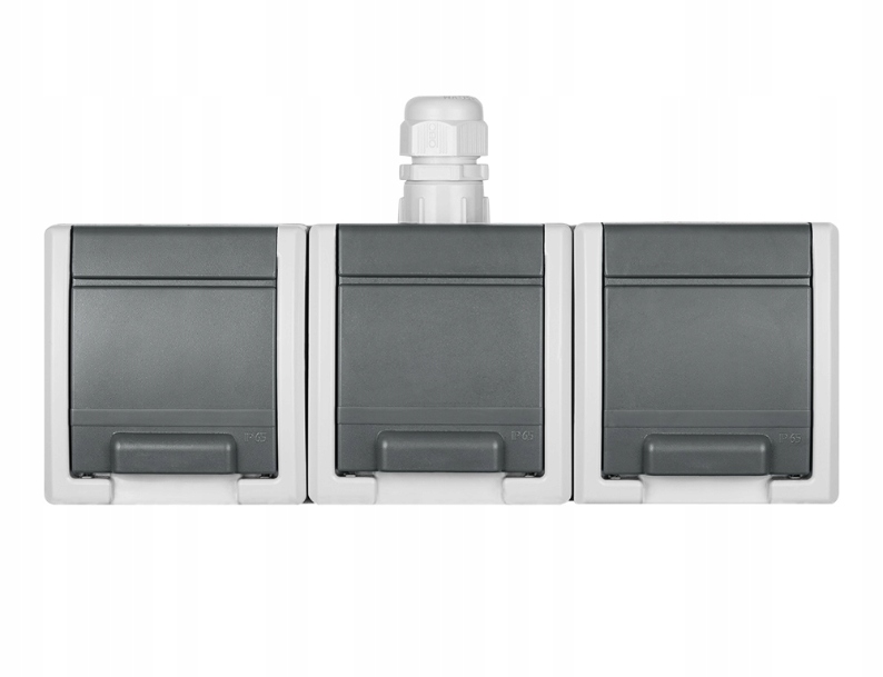 Trojitá Zásuvka N/t Elektrická Hermetická Elektro-plastová Aquant IP65 230V