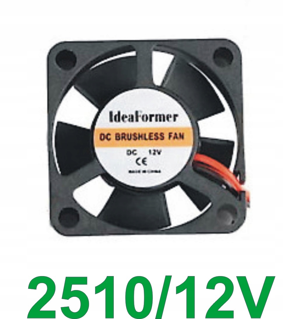 

wentylator 2510 bez szczotkowy 25x25x10 mm, 12V