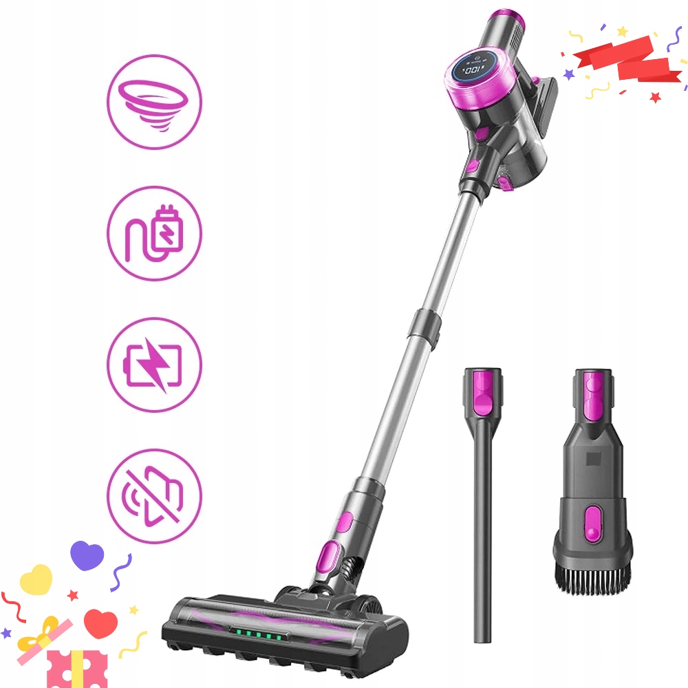 Vysavač 45 Kpa 550 W Zelené Světlo Pro Skryté Nečistoty