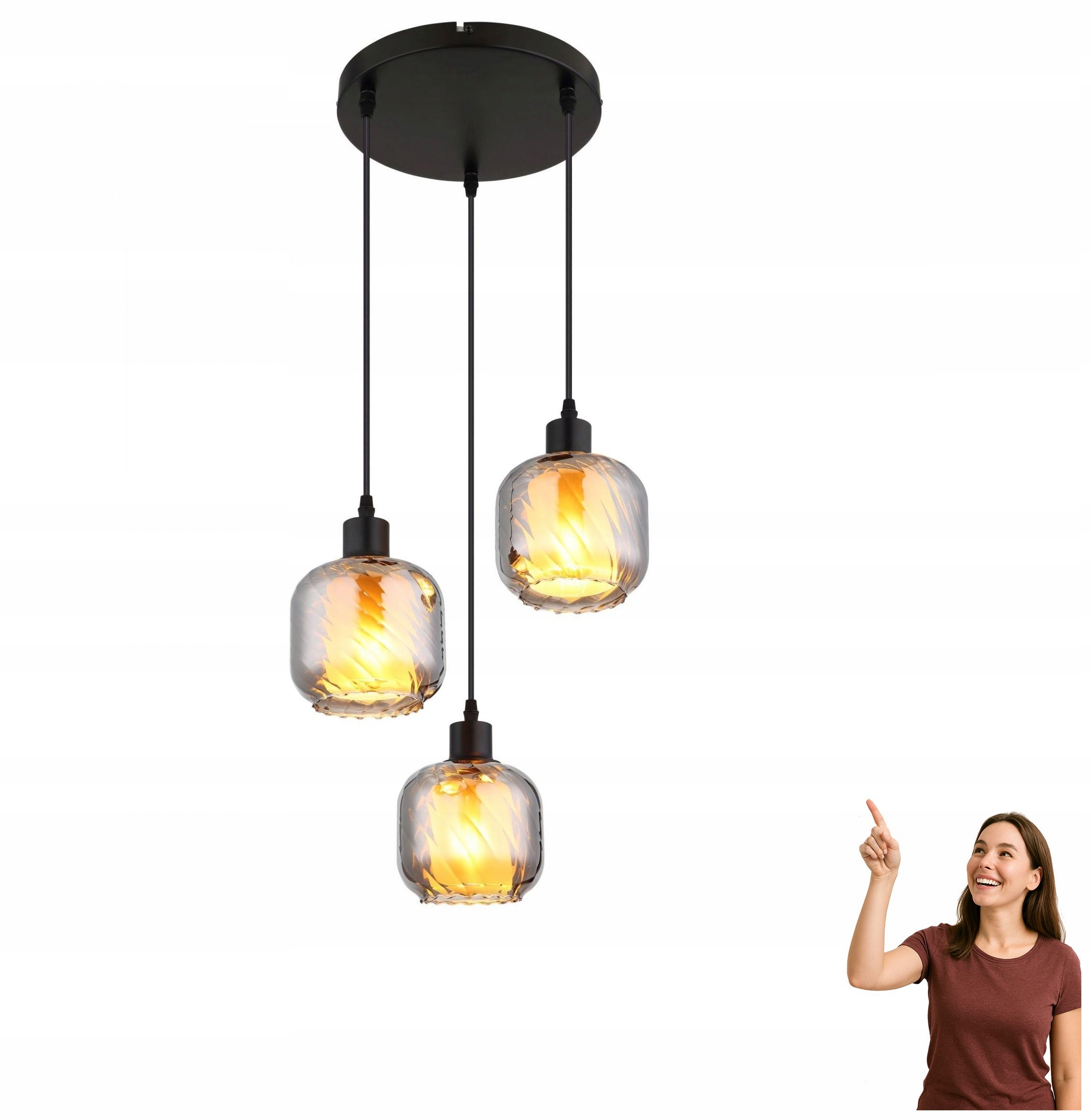 Závesná lampa Xia 15754-3H Globo