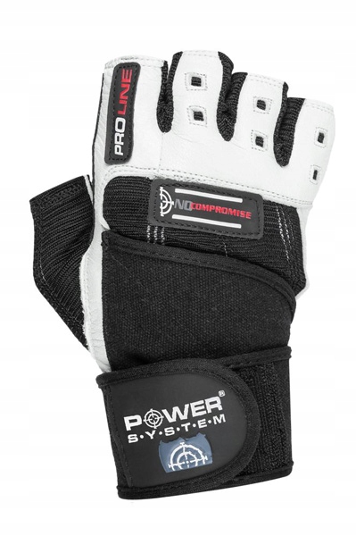 POWER-SYSTEM profesjonalne rękawiczki treningowe No Compromise z owijką XXL
