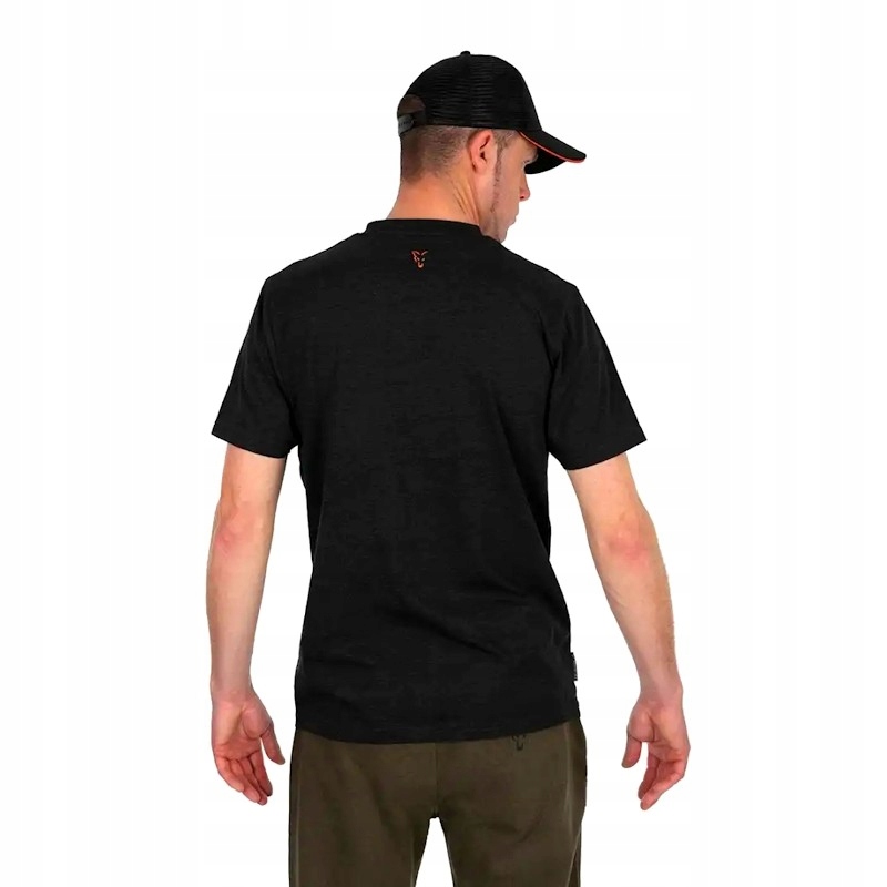 Koszulka Wędkarska Fox Collection T-Shirt Black Orange M Dla Karpiarza Rozmiar M