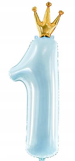 

Balon Foliowy Na 1 Urodziny Cyfra 1 30x90cm
