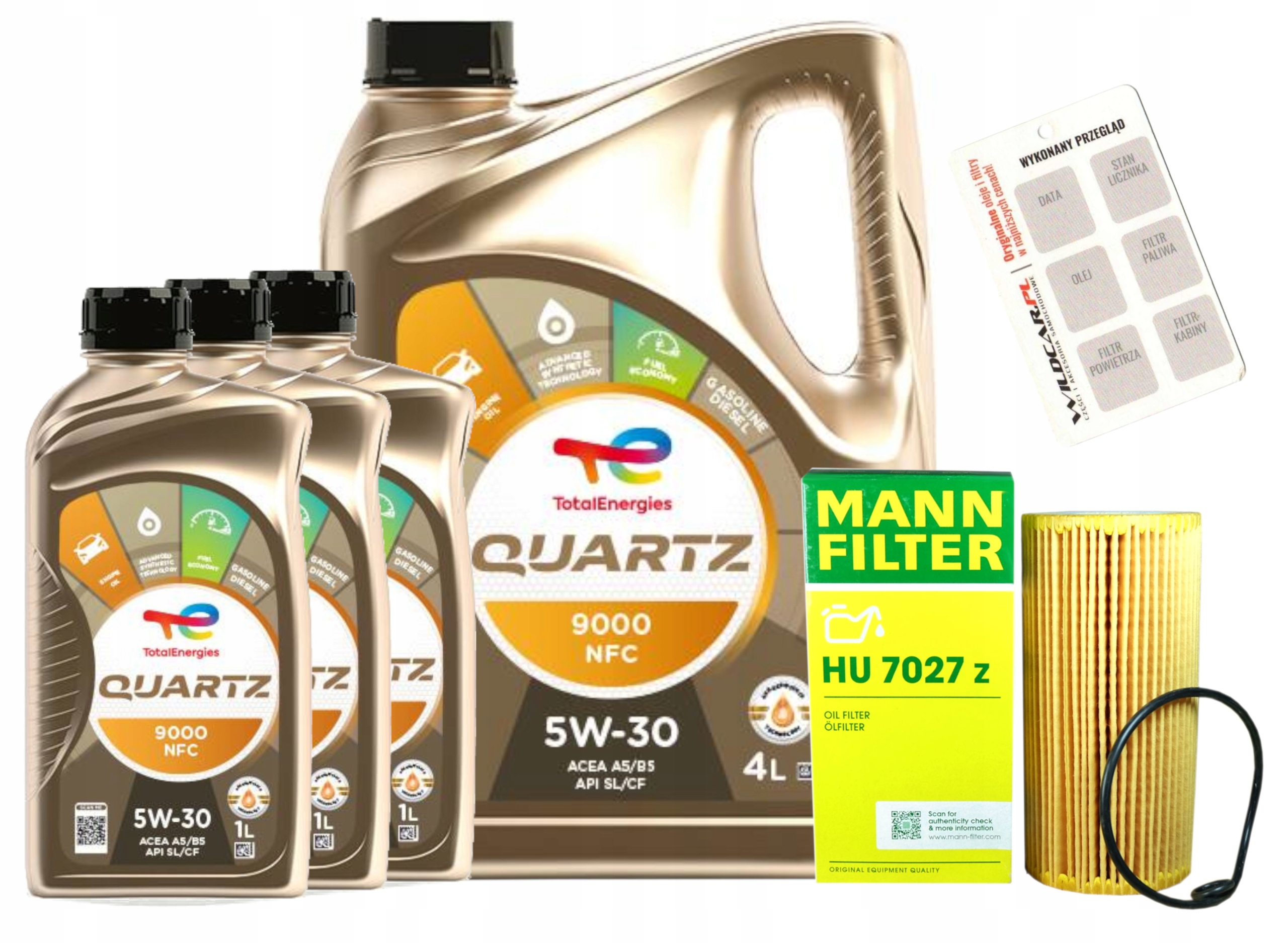 Olejový filter Mann HU7027Z olej 5v30 Hyundai Santa Fe 2.0 2.2 CRDi bez Dpf