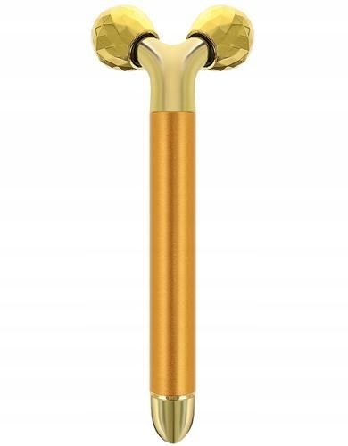 MASAŻER - ROLLER - 3D do TWARZY I OCZU WIBRACYJNY Model ZŁOTY