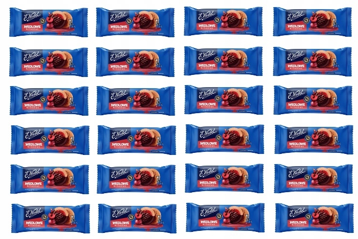 Levně 24 x 147 g Wedel Wedlove Piškoty v čokoládě s třešní Karton