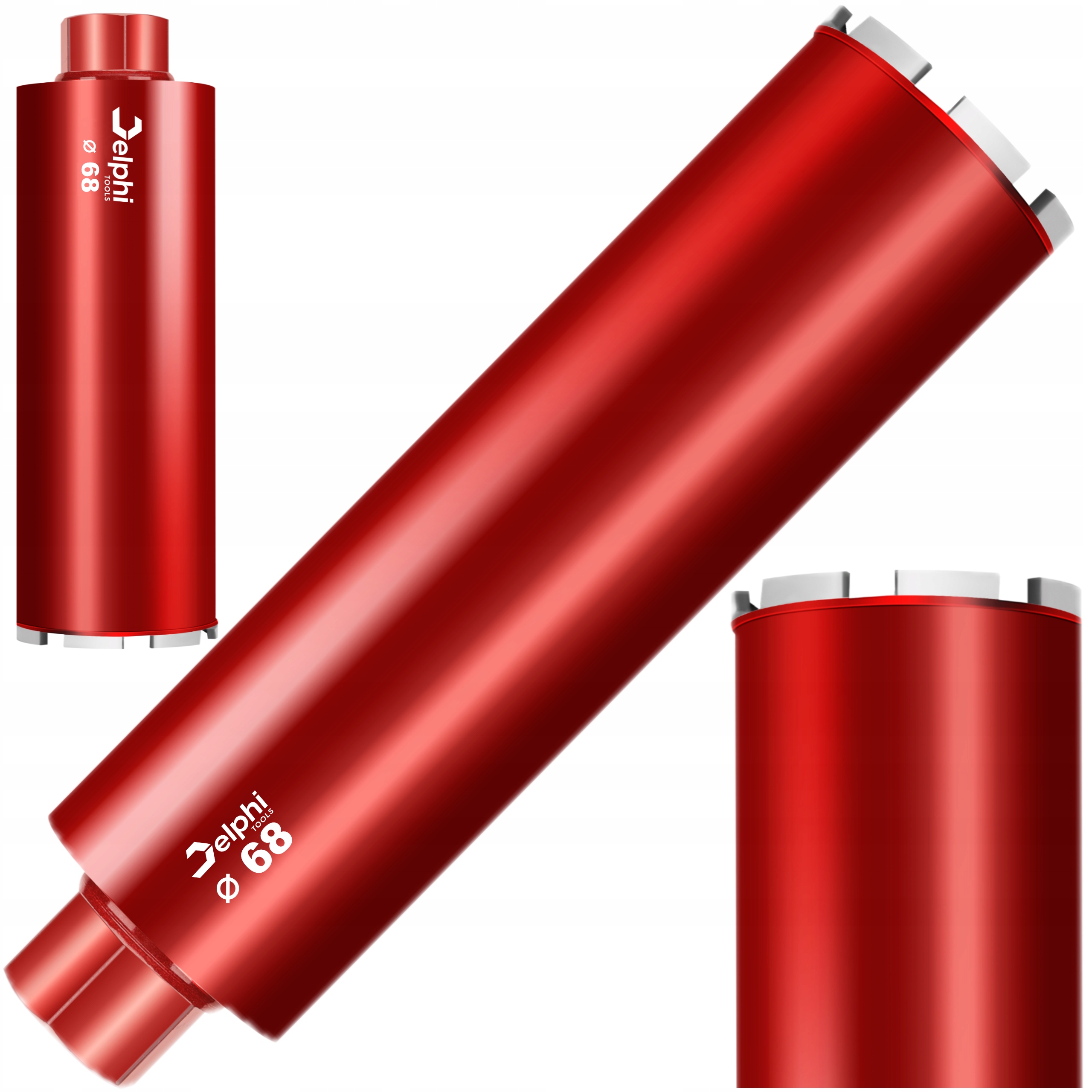 Wiertło Koronowe Diamentowe Do Betonu 68 x 450mm Wiertnica Otwornica Unc