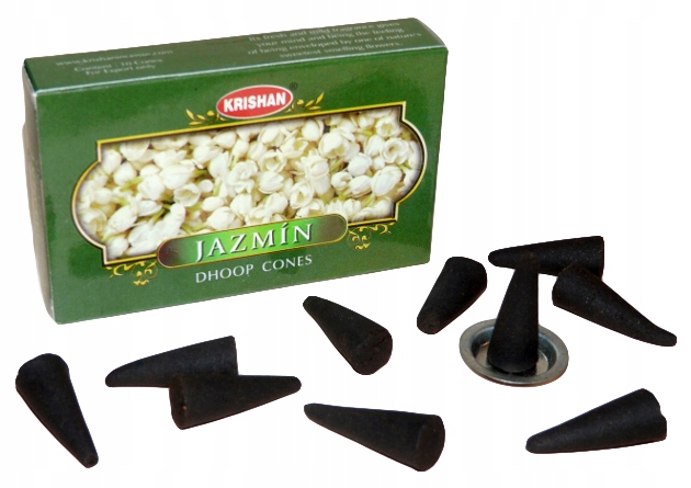 JAŚMIN - NATURALNE KADZIDEŁKA STOŻKOWE, STOŻKI Stan opakowania oryginalne