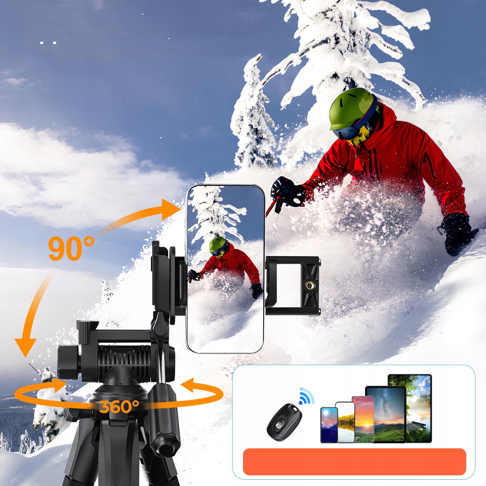 Stativy K&f Concept Samostatný Úložný Prostor Pro Video Hlavu A Telefon