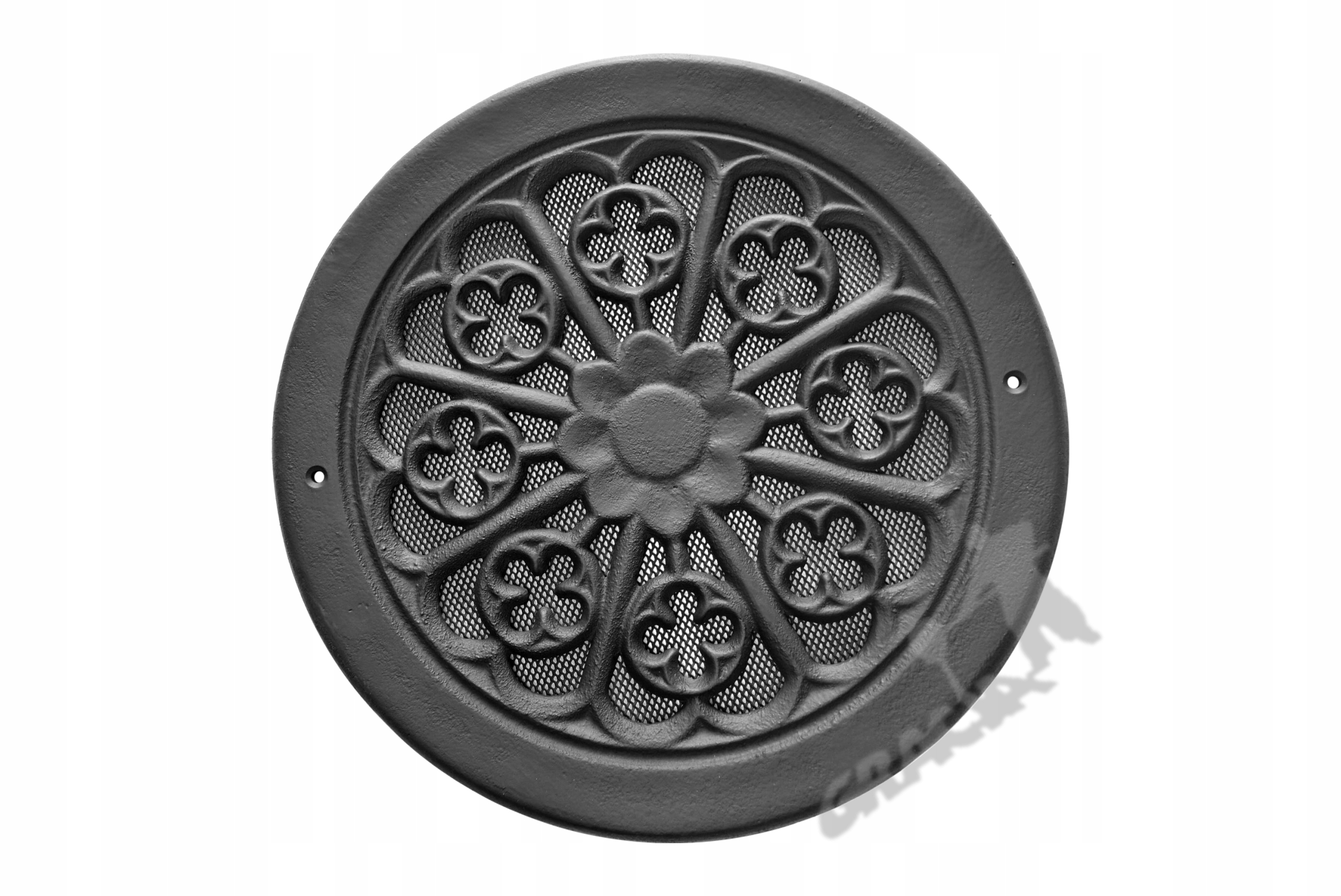Kratka Wentylacyjna Nr 18 Okrągła Kwiat Żeliwna Retro Wylot