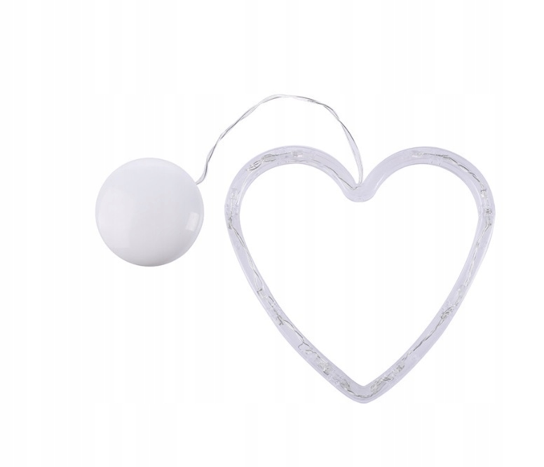 

Zawieszka Świąteczna Na Szybę Choinkę Serce Led