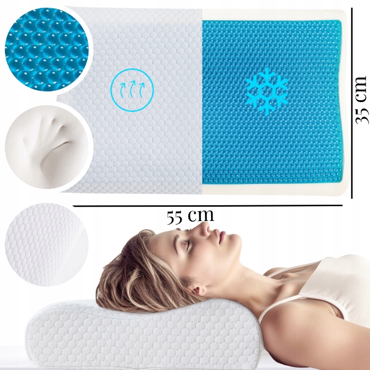 Termoplastyczna Poduszka Ortopedyczna Do Spania Na Boku Profilowana Pianka