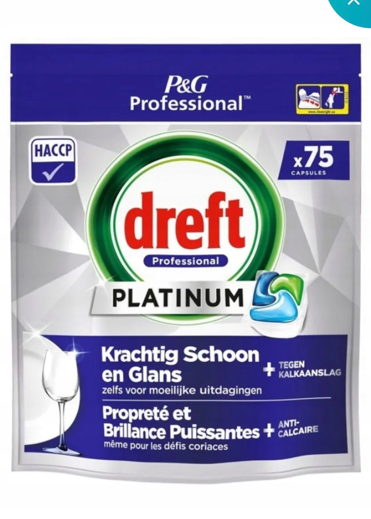 Levně Dreft Platinum All in One kapsle do myčky nádobí